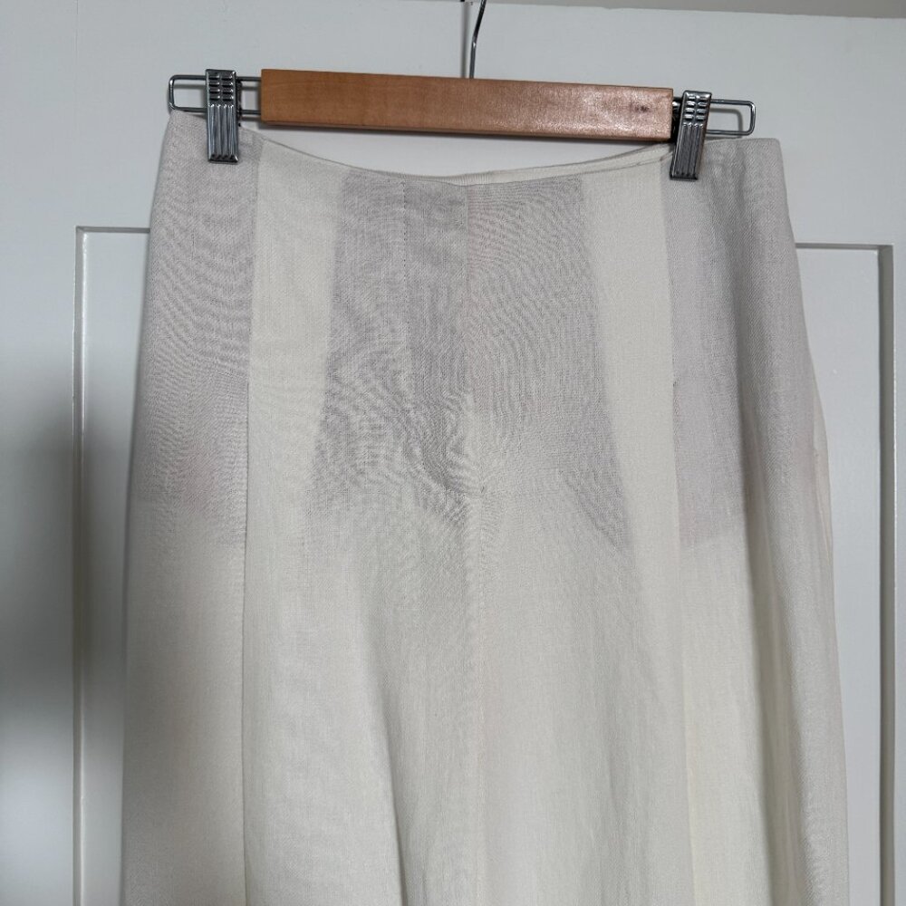 NWT Zara Linen Trousers - XS - White - Picture 5 of 6